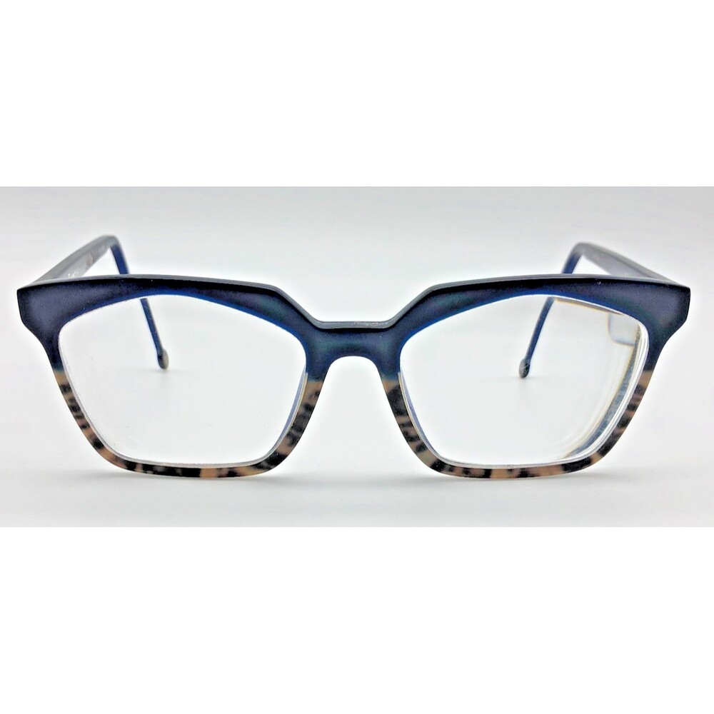 LA Eyeworks SIR LADY 962 Blue Brown Leopard Frames Only Italy